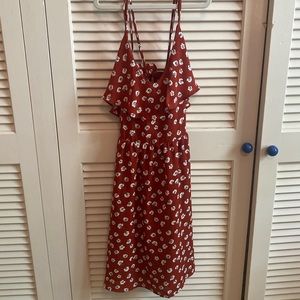 Orange Floral Sundress
